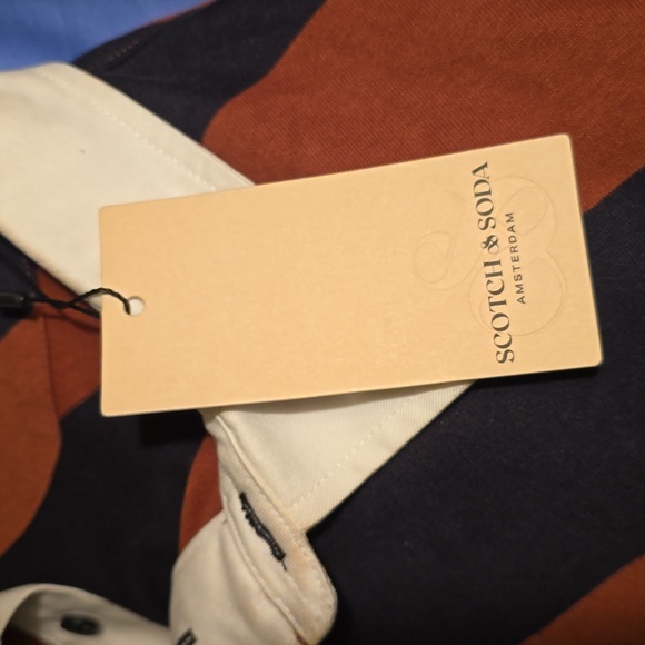 SCOTCH & SODA, Long Sleeve Rugby Polo Shirt XL Brand New - Picture 4 of 6